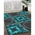 thumbnail image 3 of Ahgly Company Machine Washable Indoor Rectangle Transitional Dark SlateGray or Dark SlateGrey Green Area Rugs, 4' x 6', 3 of 7