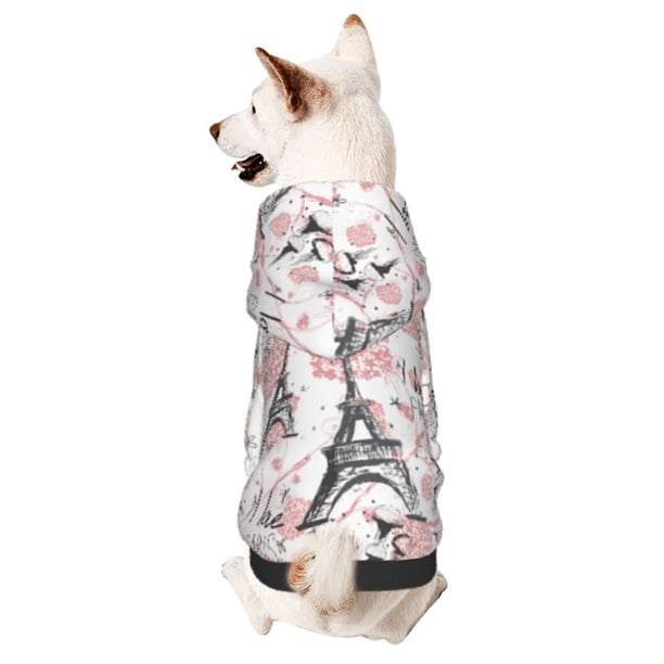 Balery Paris Sudadera con Capucha para Perros Pequeños – Ropa para Mascotas, Disfraz para Perros y Gatos, Ideal para Fiestas y Cosplay-Medium
