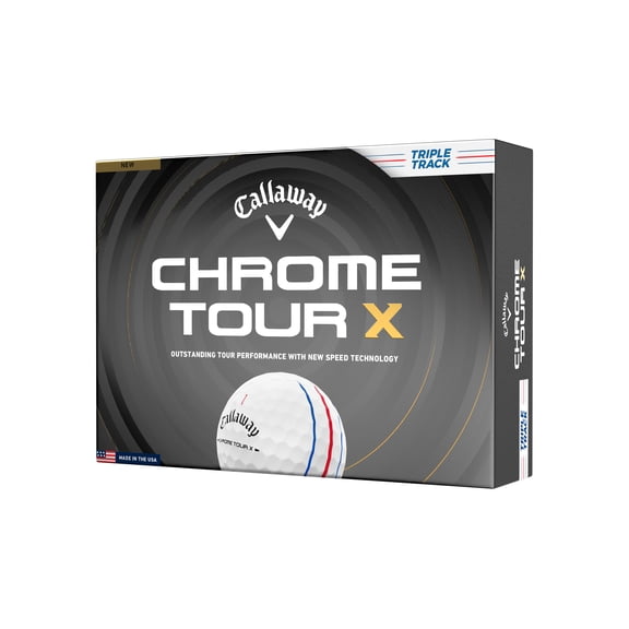 Callaway Golf Chrome Tour X 26 - Triple Track White 12 ball pk