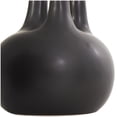 thumbnail image 5 of CosmoLiving by Cosmopolitan 6"W, 7"H Round Bud Black Ceramic Vase with Multiple Openings, Set of 3, 5 of 12