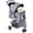 Gray, variant on CONCETTA 3 Wheels Pet Stroller, Cats and Dog Strollers with Storage Basket and Cup Holder,Pink