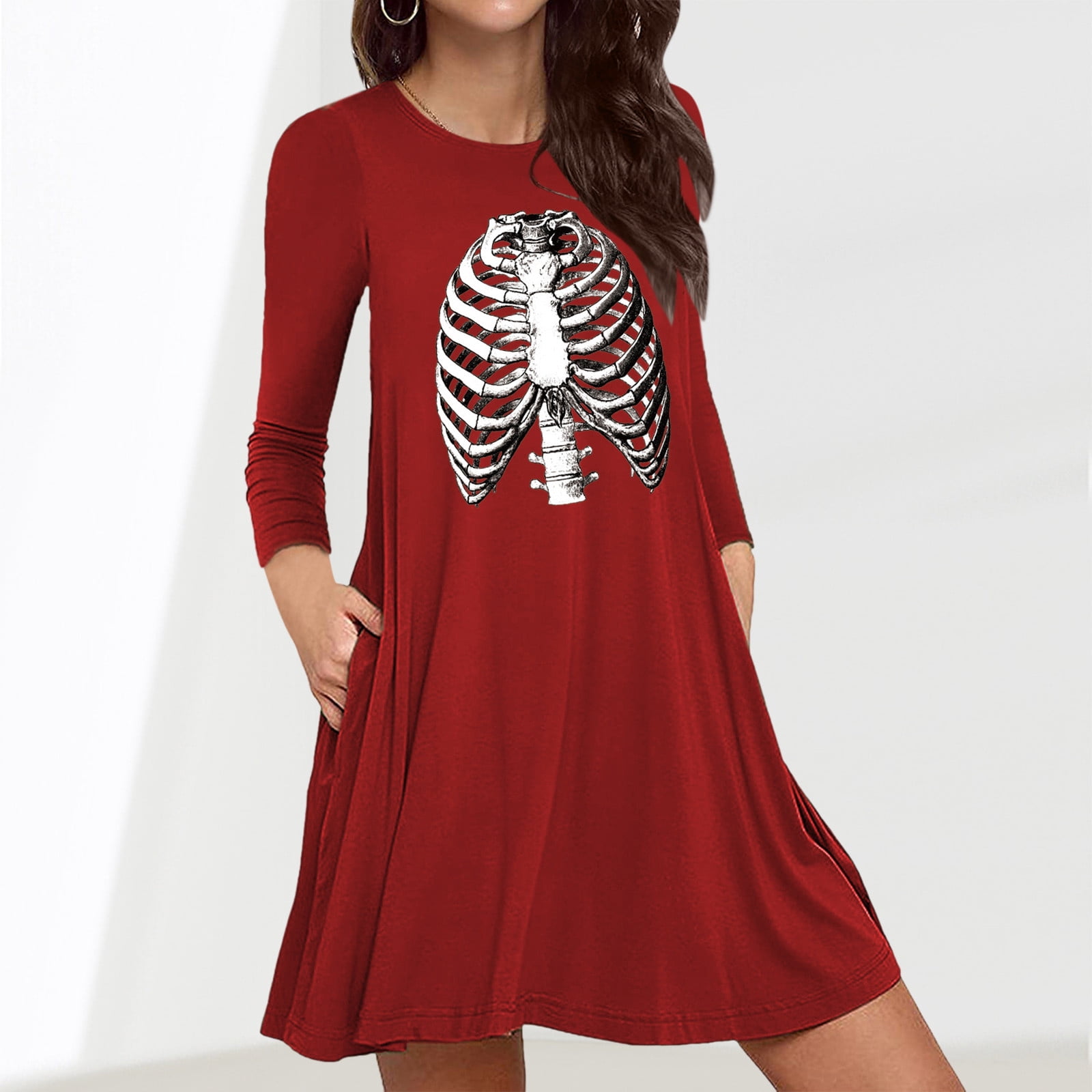 Long Sleeve Casual Sexy Dress 