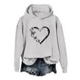 thumbnail image 6 of kpoplk Girl's Boy's Hoodie Long Sleeve Soft Sweatshirt Graphic Hoody Kids Cute Pullovers Top Clothes For Girls 5-6 Years,Grey, 6 of 6