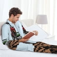 thumbnail image 6 of Fotbe Tractor plowing a field Pattern Long Sleeve Pajama Set for Men,Sleepwear Set,2-piece Loungewear Set,Soft PJs Comfy Nightwear with Pockets-Medium, 6 of 7