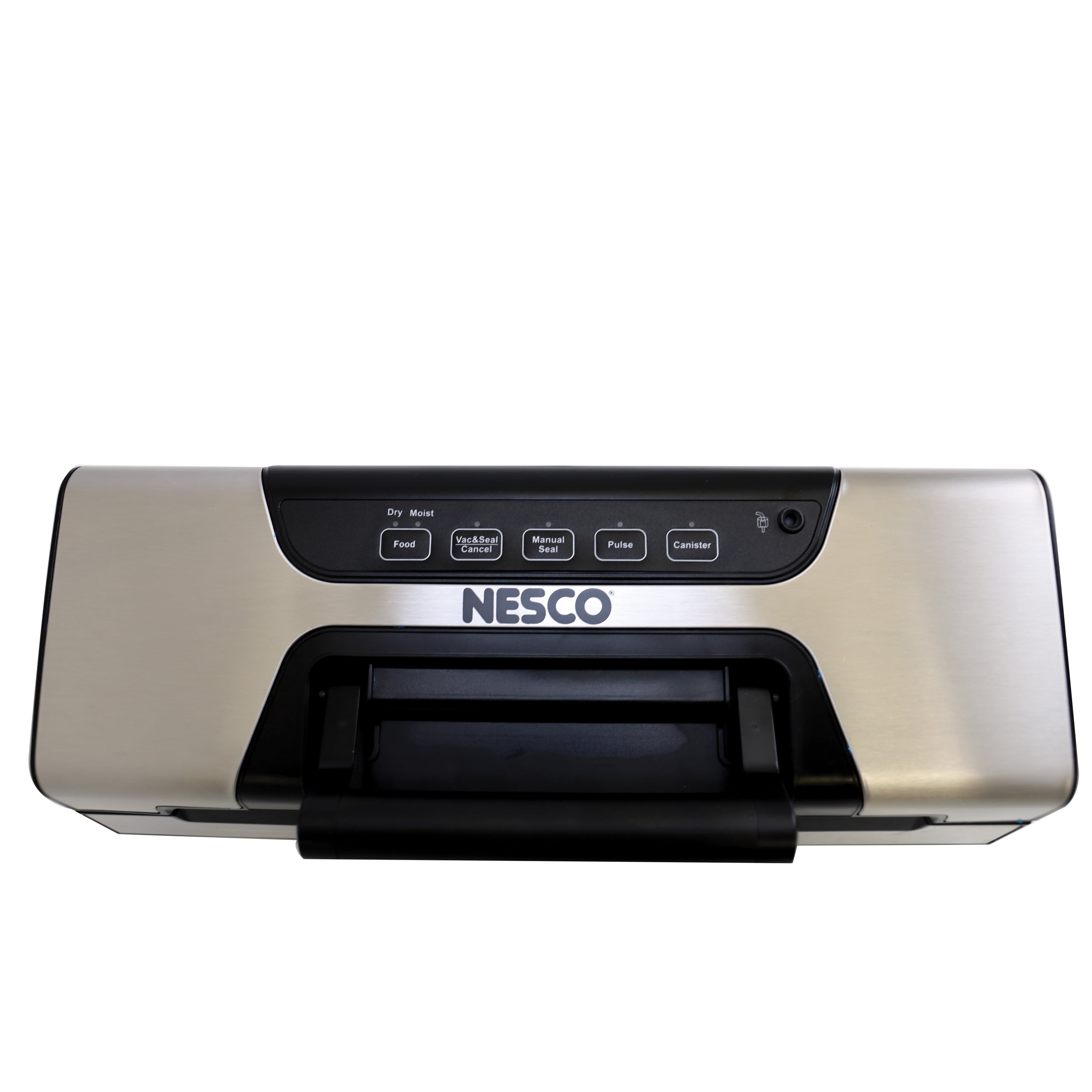 Nesco Professional Vacuum Sealer Machine, Powerful Multi-Mode Food Sealer With Accessory Port for Jars/Canisters, Built-In Roll Storage, Includes (2) 10 ft Rolls & (10) Pre-Cut Bags, For Pantry Storage & Meal Prep