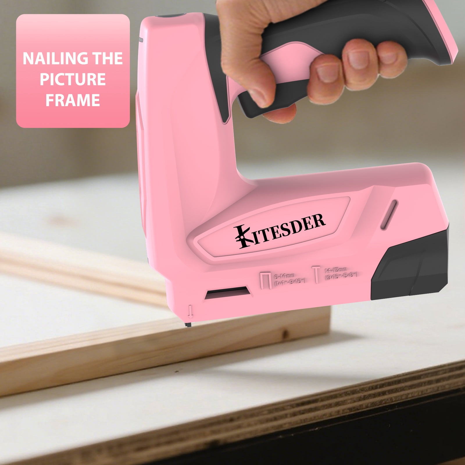 Electric Staple Gun 2-in-1 Brad Nailer 3.6V with 3000PCS Staples Nails & USB Charger, for Upholstering Crafts Carpentry DIY Projects, Ideal Christmas Gift, Shipped From Local Warehouse