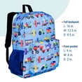 thumbnail image 5 of Wildkin Kids 16 Inch Backpack for Boys and Girls, Features Padded Back & Adjustable Straps (Trains, Planes &Trucks Blue), 5 of 8
