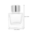 thumbnail image 3 of 2pcs Glass Essential Oil Bottle Fragrance Diffuser Bottles Square Body Jar, 3 of 6