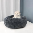 thumbnail image 5 of Soft Plush Round Pet Bed Cat Soft Bed Cat Bed for Cats Small Dogs, 5 of 5