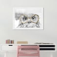 thumbnail image 2 of Wynwood Studio Prints Nerdy Owl Animals Birds Wall Art Canvas Print Black Metallic Gold 19x13, 2 of 3