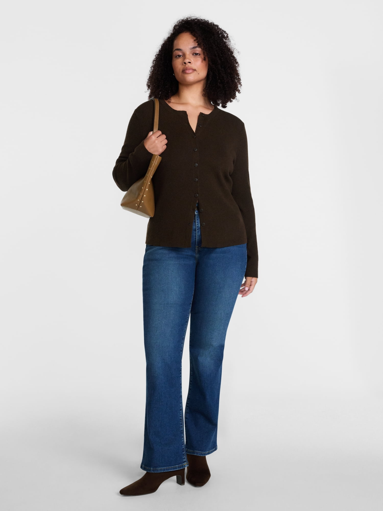 Scenario Women's Mid Rise Bootcut Jeans, Sizes 0-20, 0S-20S, 4L-14L