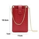 thumbnail image 2 of Hukapapa Bolsos cruzados pequeños para mujer Monedero para teléfono celular con bolsillo para teléfonorojo, 2 of 5