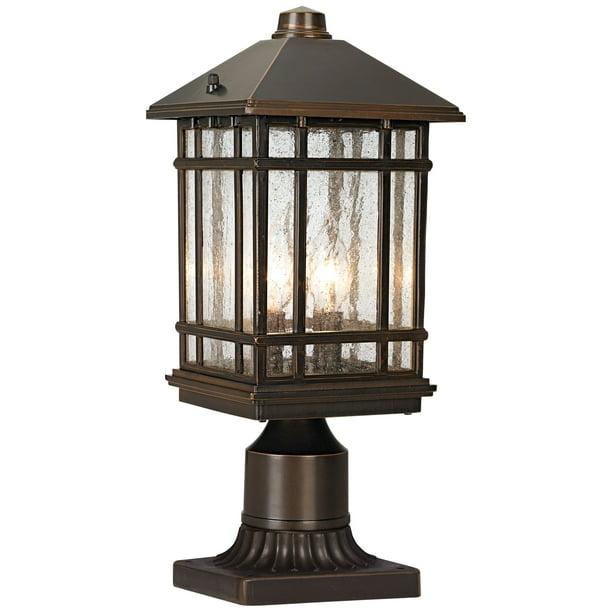 Kathy Ireland Sierra Craftsman Rustic Farmhouse Outdoor Post Light