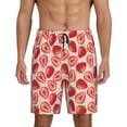 thumbnail image 1 of Fotbe Cute Strawberry Pantalones Cortos de Pijama para Hombre, Ropa de Dormir, Pantalones de Pijama Cortos para Hombre-4X-Large, 1 of 6