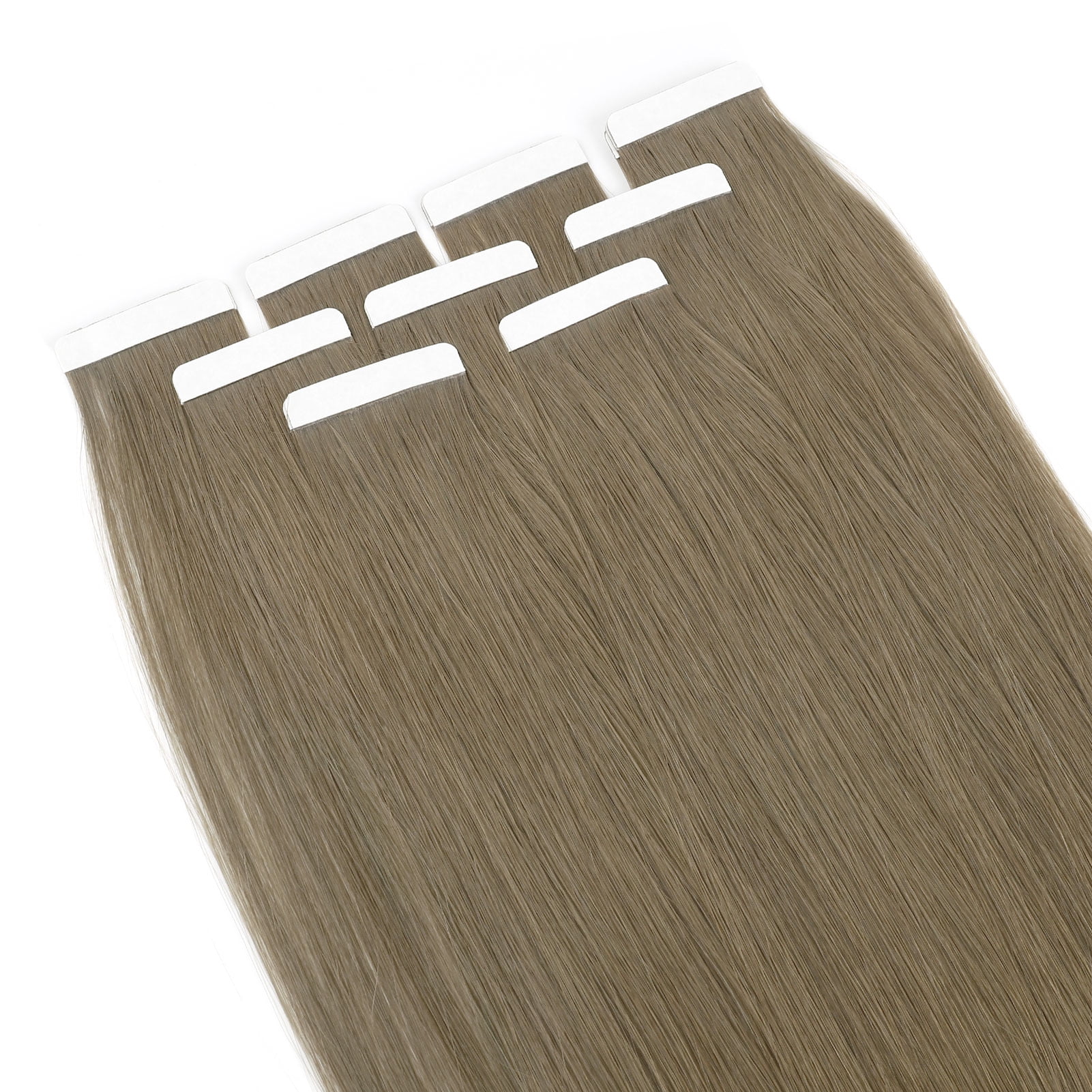 Sassina Tape-In Hair Extensions 100% Human Hair Sandy Brown #18A 18 Inch 20pcs 50g