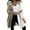 Khaki white, variant on SHEWIN Hooded Cardigans Sweaters for Women Open Front Long Sleeve Knit Sweater Color Block Outerwear Coat Green