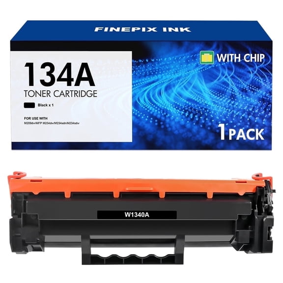 134A 134X Compatible Toner Cartridge (with Chip) for HP 134A W1340A 134X W1340X Toner for HP LaserJet M209dw MFP M234dw M234sdn M234sdw Printer Ink (Black, 1-Pack)