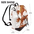 thumbnail image 2 of Easygdp Vintage Cowboy On A Bronco Horse Mochila de Cuero para Mujeres, Bolso de Hombro, Bolsos de Mano de Moda para Trabajo y Viajes, 2 of 4