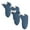 Blue 1, variant on 2 Pairs Toddler Fleece Slipper Socks Unisex Non Slip Thicken Plush Indoor Socks Warm Soft Sherpa Lined Socks