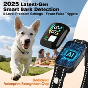 PetJoy 2 in 1 Dog Shock Collar with Remote 2 Dogs,3300Ft Dog Training Collar with 4 Modes,IPX7 Waterproof Bark Collar for Small to Large Dogs with Flashlight,2 Count