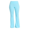 thumbnail image 5 of No Boundaries Ribbed Knit Flare Pants, Women's XXS-XXL, 5 of 5