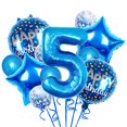 thumbnail image 1 of Set de globos Chaungfu de 11 piezas azul para 5.º cumpleaños, 1 of 5