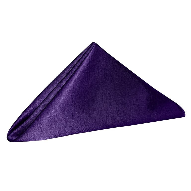 Purple Jacquard Cloth Napkins No-iron