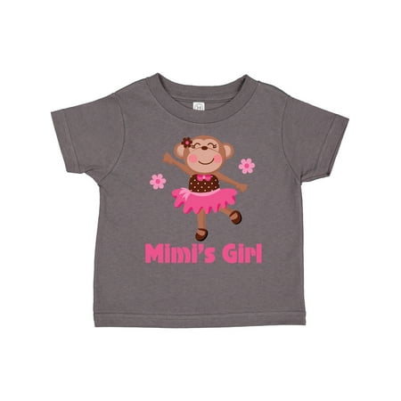 

Inktastic Mimi s Girl Monkey Gift Toddler Toddler Girl T-Shirt