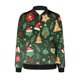 thumbnail image 4 of Chaqueta informal de manga larga sin capucha y con capucha para mujer, moderna, con estampado navideño, con cremallera y bolsillo, de poliéster., 4 of 5