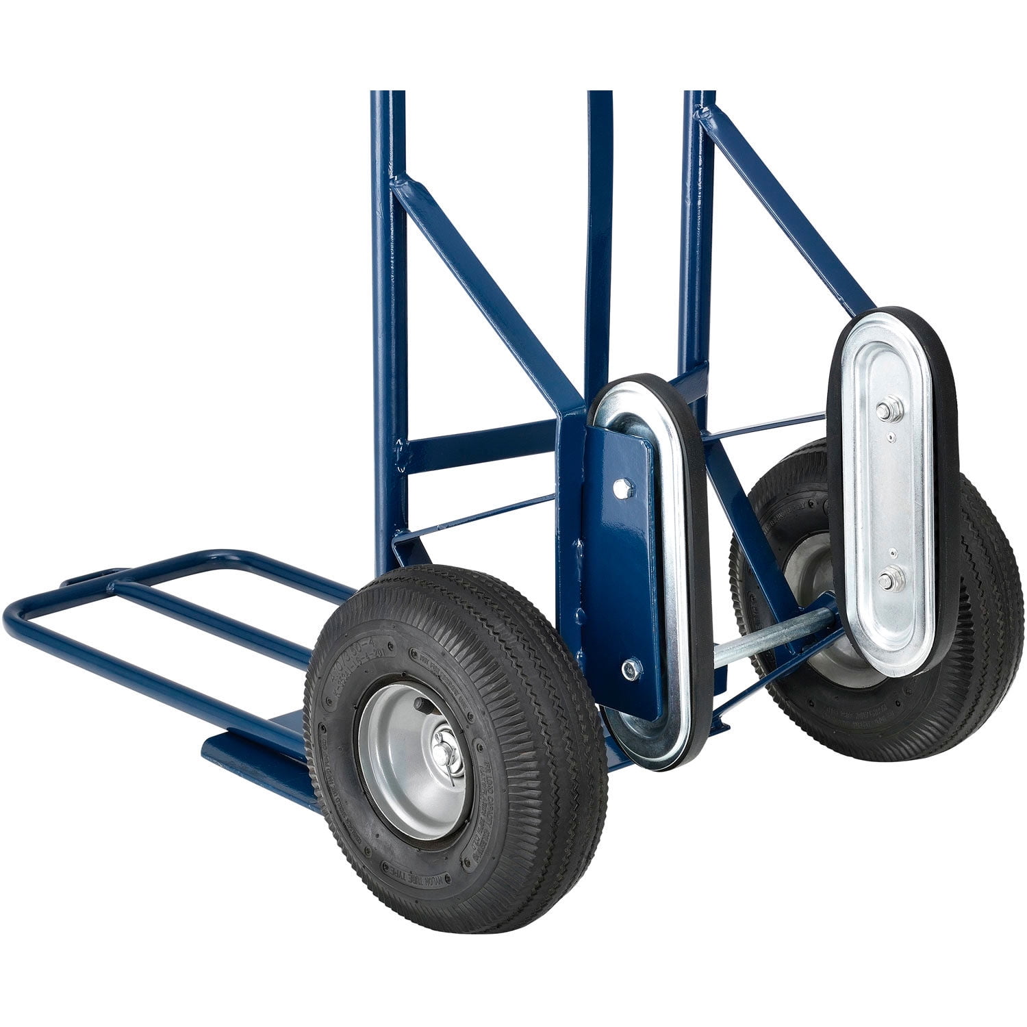 Global Industrial 241439 Strength Steel Hand Truck with Curved Handle & Stair Climbers, 600 lbs