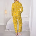 thumbnail image 6 of Goofa Funny Chicken Printed Women’s 2 Piece Pajama Set Super,Pajamas Women's Long Sleeve Sleepwear Soft Button Down Loungewear Pjs Lounge Set Nightwear-XX-Large, 6 of 9