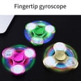 thumbnail image 2 of Fidget Spinner luminoso con luz LED para la mano que brilla en la oscuridad, juguete antiestrés para niños, regalo dorado, 2 of 3