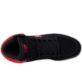 thumbnail image 2 of DC Mens Cure Casual High-Top Skate Shoes Sneakers Black/Black/Red 9 D - Medium, 2 of 6