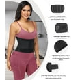 thumbnail image 2 of MANIFIQUE Waist Trainer for Women Waist Cincher Trimmer Ab Belt Tummy Control Body Shaper, 2 of 6