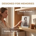 thumbnail image 6 of Unique Bargains Metal Picture Frame Premium Memorial Photo Frame Vertical Silver 4" x 6", 6 of 7