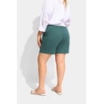 thumbnail image 4 of CASSIE LIZ Plus Size Shorts 3X Womens Green Bermuda Cargo Shorts Ladies Casual Summer Loose Fit Athletic Shorts with Pockets 3XL 22W 24W, 4 of 6
