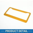 thumbnail image 5 of Unique Bargains Aluminium Alloy License Plate Holder Durable Mirror Polished License Plate Holder Gold Tone, 5 of 6