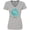 AC-Heather Grey, variant on Furry Monster, Blue Monster, Cute Monster, Silly Women's V-Neck T-Shirt