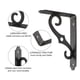 thumbnail image 1 of Soportes de pared decorativos, soportes de estante flotantes montados en la pared para hardware de soporte de muebles de alta resistencia en forma de L, estantería abierta de bricolaje, 1 of 5