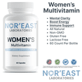 thumbnail image 4 of Nor'East Laboratories Women's Multivitamin, Female Daily Multivitamin – Dietary Supplement, 60 Count, 4 of 5