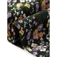 thumbnail image 5 of Agnes Orinda Women's Plus Size Floral Tops Sweatheart Neck Short Sleeve Ruffle Hem Back Smocked Casual Summer Babydoll Blouses 3X Black, 5 of 6