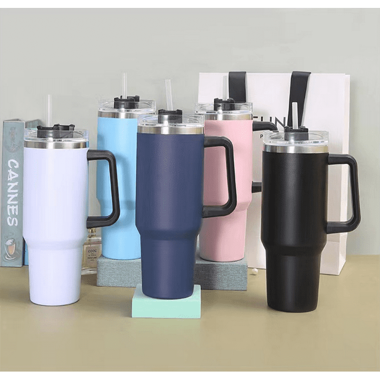 40 oz. Stainless Steel Tumbler with Handle - Insulated Water Bottle and  Coffee Mug for Hot and Cold …See more 40 oz. Stainless Steel Tumbler with