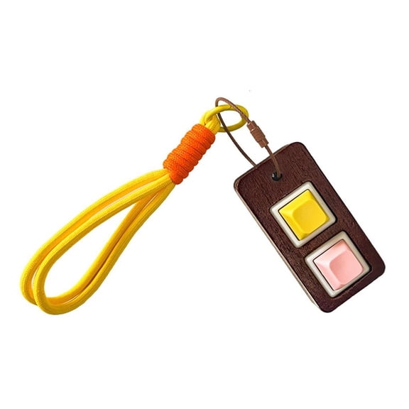 MOMOJIA Portable Anxiety Relief Keychain Press Button ABS Metal Phone Accessory Practical Gift