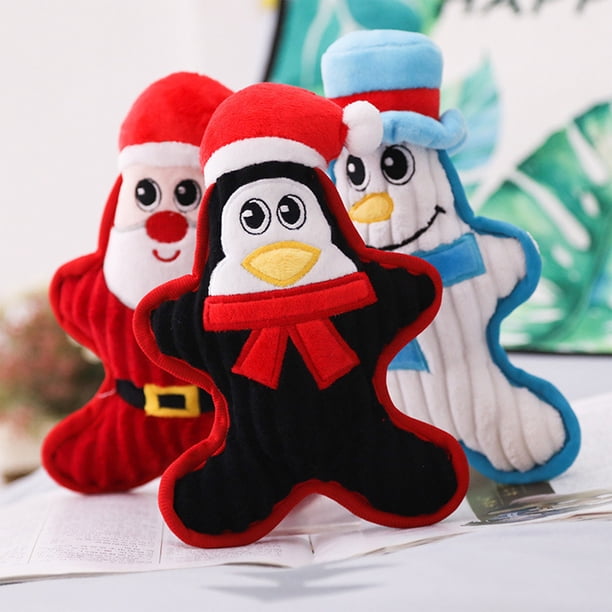 Juguete Navideño para Perro, Adorable Muñeco Festivo, Suave Material de Poliéster, Diseño Divertido, Cómodo Juguete de Tela, Regalo Decorativo para Mascotas, Divertido para Las Fiestas, Tamaño 22 X 1