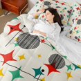 thumbnail image 4 of Manfei Modern Geometric 7-Piece Twin Bedding Sets,Rhombus Circle Pattern Bedding Comforter Set,Black Beige Red Sheet Sets For Men Women,Breathable Home Decor Reversible, 4 of 8