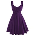 thumbnail image 1 of Gspmoly Robes pour Femmes, Robe à Bretelles Unie de Mode pour Femmes Sans Manches à Col en V, Robe Aguichant, Robes de Soirée pour Femmes Offres du Jour, 1 of 2