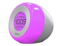 iHome IM29SC Color-Changing Dual Alarm FM Clock Radio with USB Charging