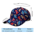 thumbnail image 5 of Cartoon Dinosaur Baseball Hat - Funny Cute Dino Design Adjustable Sun Protection Cap, 5 of 5