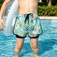 thumbnail image 5 of Shadoumai Boys Swim Trunks Cartoon Dinosaur Comfortable Swim Shorts Fashion Kids Boys Swim Trunks Brief Liner Compression Anti Chafe Beach Holiday Bathing Suits, 5 of 6