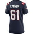 thumbnail image 3 of Women's Nike Marcus Cannon Navy New England Patriots Game Jersey, 3 of 4